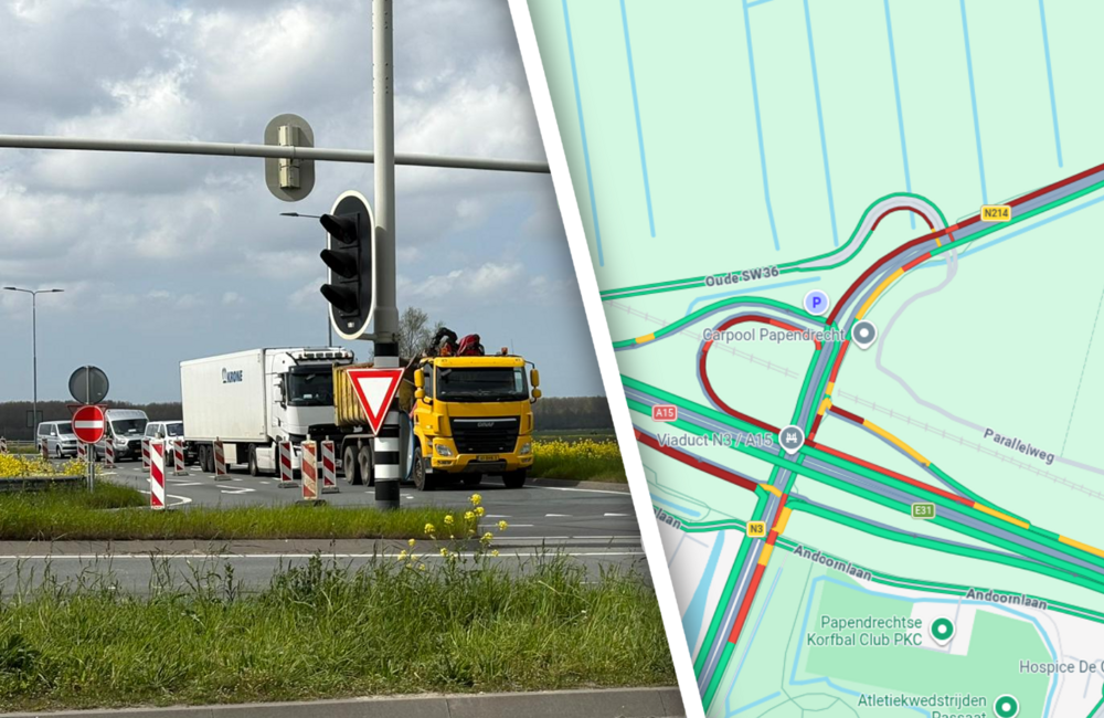 Afrit A15 naar N3 weer helemaal te gebruiken: wegdek gemaakt