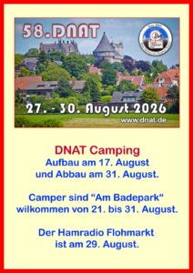 Programma 58e Duits-Nederlands Amateur Treffen (DNAT)