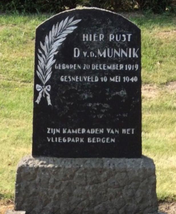 Militaire herbegrafenis Dordtenaar Daniël van der Munnik op 21 september op ereveld Essenhof