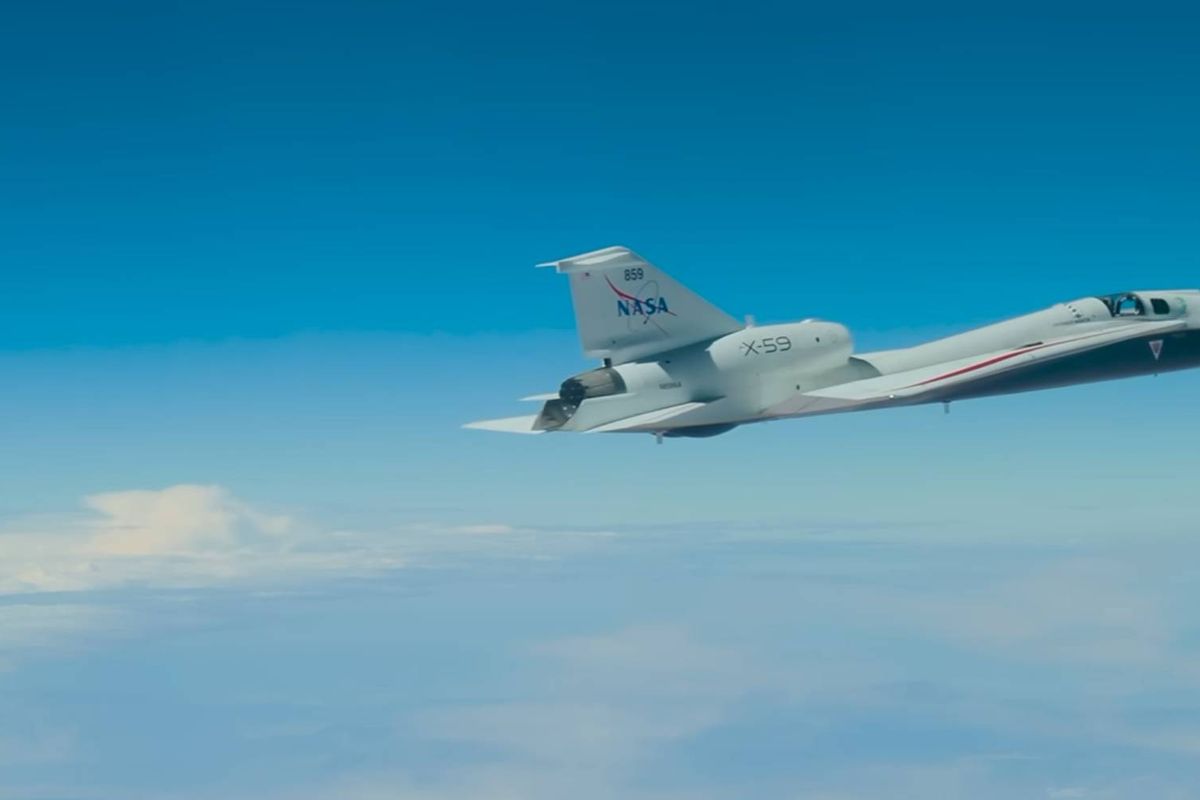 NASA maakt supersonische vlucht zonder supersonische knal waar