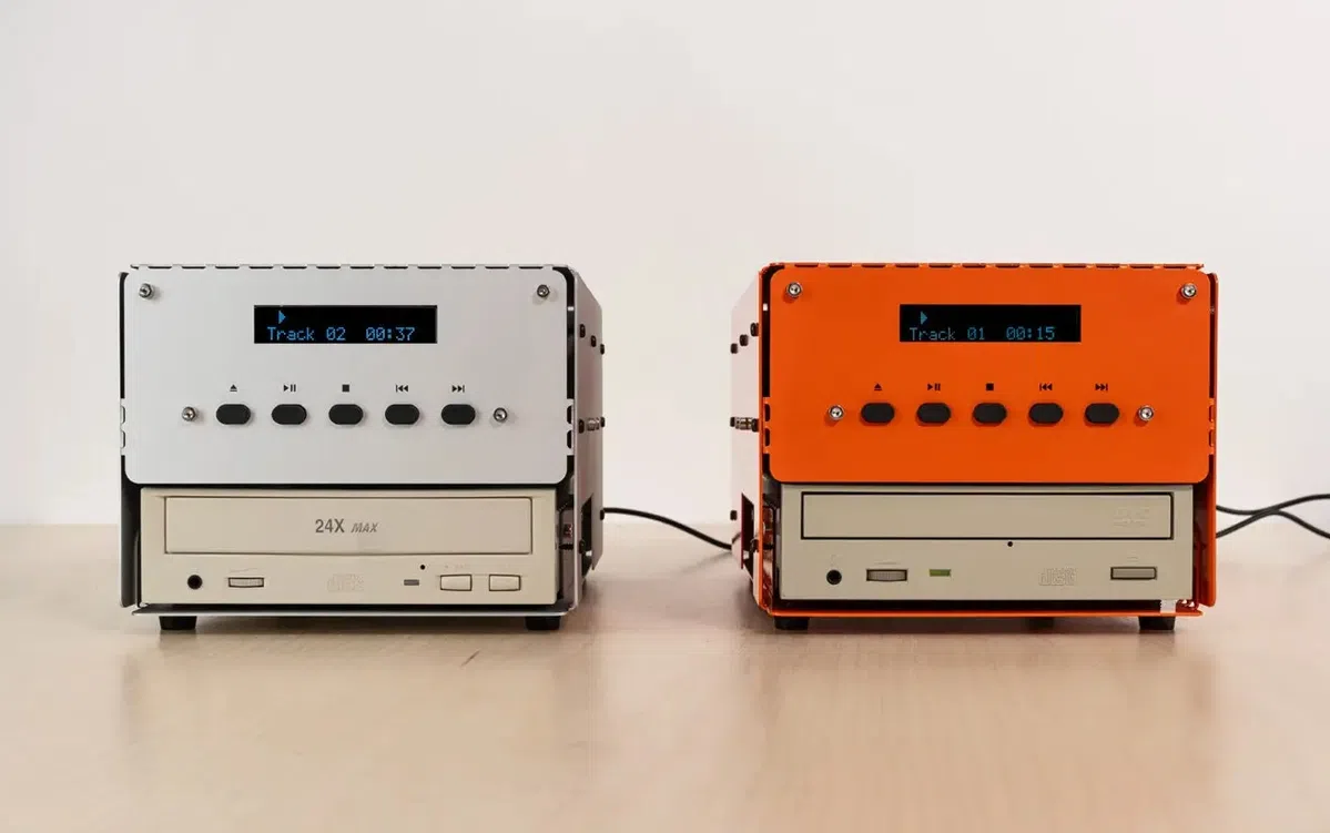 Met deze DIY-kit maak je een hippe cd-speler van een oude cd-romspeler