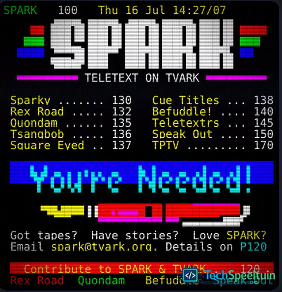 Spark Teletext on TVARK