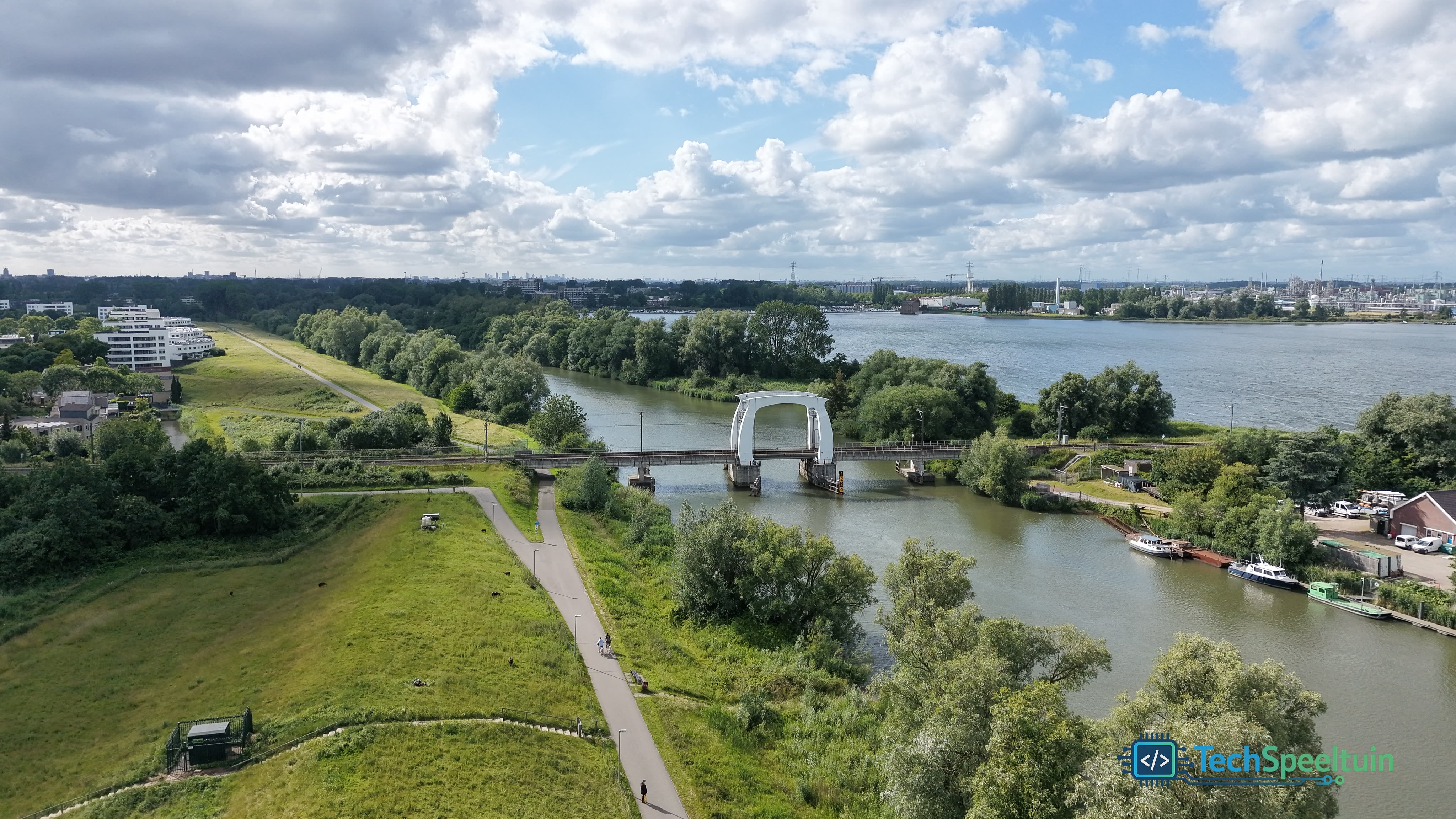 Spoorbrug Wantij &mdash; Bilderbos - Dordrecht, Nederland